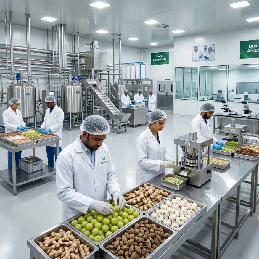 Raw Herbs Processing Plant